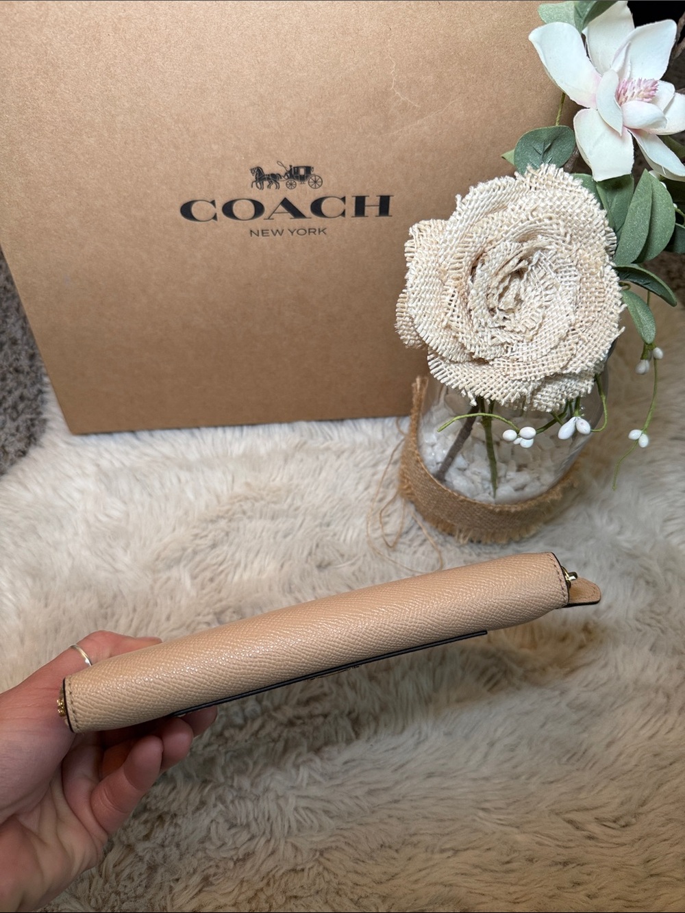 ✨ Coach Crossgrain Leather Accordion Zip Wallet✨ - Picture 4 of 14